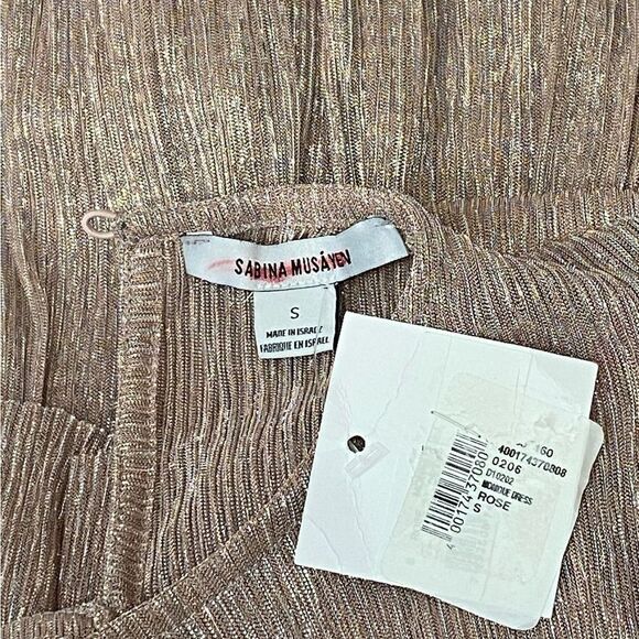 Sabina Musayev Monique Metallic Minidress size S - Picture 9 of 9